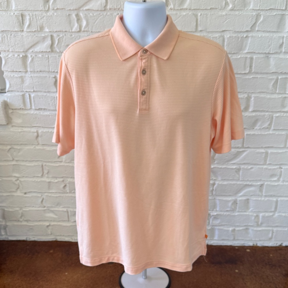 Tommy Bahama Men's Peach Short-Sleeve Polo